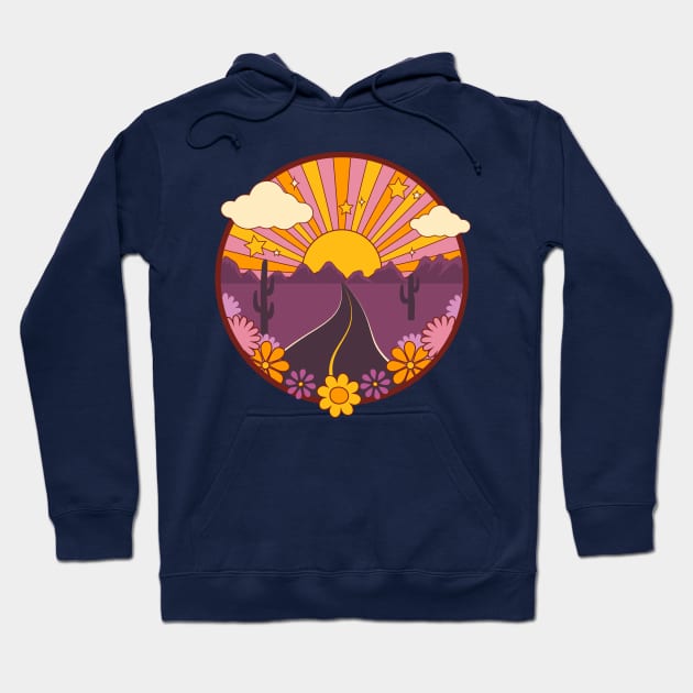 1970s Road Trip Hoodie by InkyArt